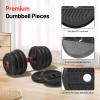 Adjustable Weights Dumbbells Set, Free Weights Workout Equipment Used as Barbell/Kettlebells/Push up Stand, Fitness Workout Equipment for Home Gym for Youth,Women/Men, 20lb (10lb*2) view 4