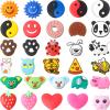 Leitee 30 Pcs Cute Tennis Dampener Funny Tennis Racket Vibration Racquet Dampener Soft Silicone for Sport Gift, Assorted Designs view 1