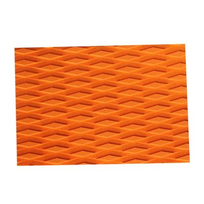 EVA Surfboard Deck Traction Pads Non Slip Traction Mat for Stomp Skimboards, Surf Boards, Funboard, Fish Board (Color : Orange)