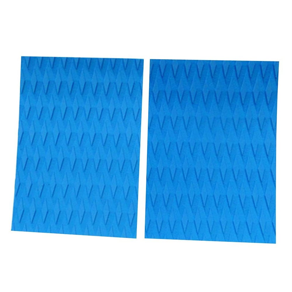 2 Pieces EVA Surfboard Traction Pads Surf Deck Grip Anti Slip Traction Pads for Kiteboard Bodyboard Longboard (Color : Grey)