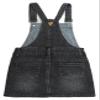 KIDSCOOL SPACE Baby Girls Skirt,Ripped Soft Strechy Denim Girls Summer Overalls Dress,Black,12-18 Months view 2