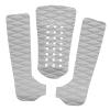3Pcs/Set Surfboard Anti-Slip Tail Pads EVA Surf Deck Traction Pads for Stomp Skimboards,Funboard, Fish Board (Color : White) view 3