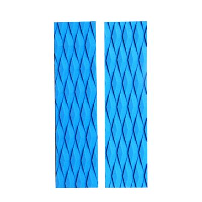 2 Pcs EVA Surfboard Traction Pad Deck Grips Stomp Pad for Skimboards, Surf Boards, Funboard Water Sports Accessories (Color : Sky Blue)