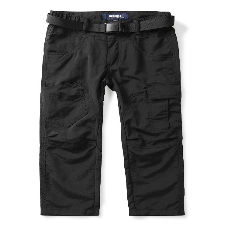 Mesinsefra Boys Hiking Pants,Kids Outdoor Quick Dry Lightweight Hiking Climbing Camping Fishing Trousers Black 12-130-US 8-9 Years