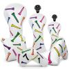 Colorful Tee Golf Headcover+Mallet Putter Cover+Blade Putter Cover+Golf Iron Cover view 1