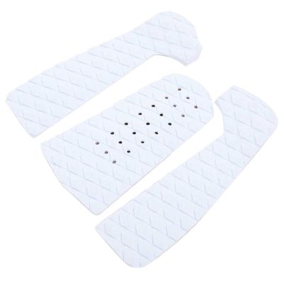 EVA Surfboard Non-Slip Mat Surfboard Traction Pad Surfboard Antiskid Pad EVA Foam Deck Pad Surfboard Parts (Color : 3 Parts White)