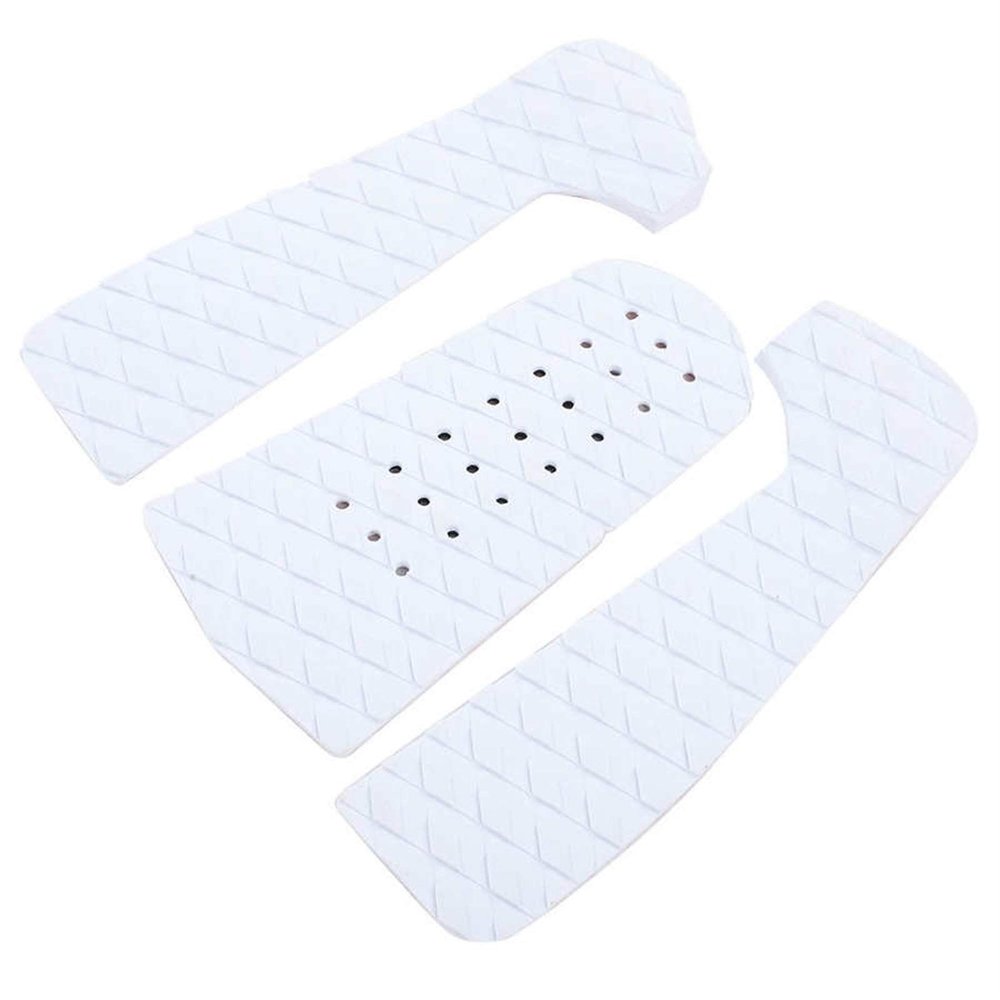 EVA Surfboard Non-Slip Mat Surfboard Traction Pad Surfboard Antiskid Pad EVA Foam Deck Pad Surfboard Parts (Color : 3 Parts White)