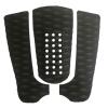 2set Surfboard Traction Pad Resistant Adhesive EVA Grip Surf Deck Tail Pads Three-Piece Black/Yellow view 3