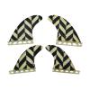 Surfing Fins 4 Pcs Fiberglass Quad Surf Fins Surfboard Fin Tail Rudder for Paddle Board (Color : White) view 1