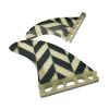 Surfing Fins 4 Pcs Fiberglass Quad Surf Fins Surfboard Fin Tail Rudder for Paddle Board (Color : White) view 3