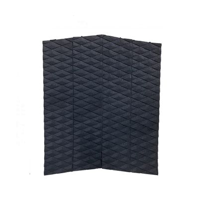 Black 4-Pieces EVA Foam Surfboard Traction Pad Anti-Slip Adhesive Surf Deck Pad Front Grips Surfing Accessories (Color : D)