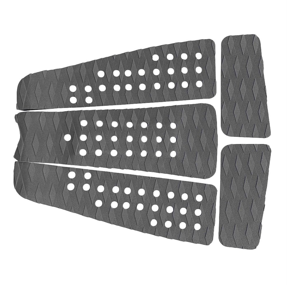 5 Pieces Surfboard Deck Traction Pads EVA Anti-Slip Tail Pads for Stomp Skimboards,Funboard,Fish Board - 4 Colors (Color : Light Grey)