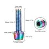 6 Pieces Bike Stem Bolts Steel Alloy M5x18mm CNC Bicycle Handlebar Screw Replacement Hex Socket Screw Stem Parts Colorful view 2