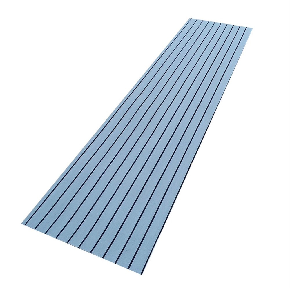 Yacht Boat Deck Non-Slip Traction Mat Eva Traction Pads St Pad for Surfboard, Kayaks (Color : Gray Black as descr)