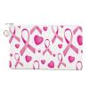 Breast Cancer Pink Ribbon Coin Purse Fashion Wallet Cute Pouch Card Holder with Zip for Men Women view 1