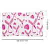 Breast Cancer Pink Ribbon Coin Purse Fashion Wallet Cute Pouch Card Holder with Zip for Men Women view 2