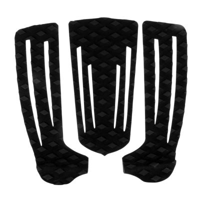 3 Pieces Non-Skid Surfboard Traction Pad Skimboard Tail Pad for Paddleboard Longboard Shortboard
