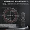 Felixstory 10x2.5 Inch 60/70-6.5 Solid Tire Fit for VOLPAM SP01Ninebot MAX G2/ G30P/ G30LP/ F25I/ F2 NAVEE S65C OKAI EA10 Scooter Tire, Inner diameter 15cm fit for 6.5 rim, Tubeless Tire, Red 2pcs view 4