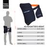 moonwalkr Cricket Thigh Guards 2.0 Lightweight Cricket Guard & Equipment Unisex Thigh Pads for Batter's Height (5'9"-6'2") Safeguarding Both Your Outer and Inner Thighs Blue (Large, Left Hand) view 3