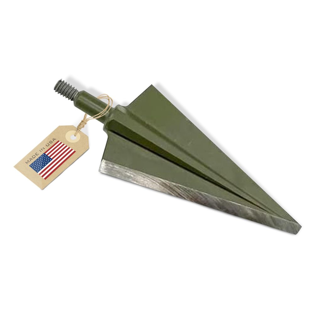 Vantage Point Archery VPA 1 1/8" 2 Blade 300 Grain Left Single Bevel Broadhead, Screw-in, S7 Premium Tool Steel 56-58 Rockwell, 3 Pack, Made in The USA
