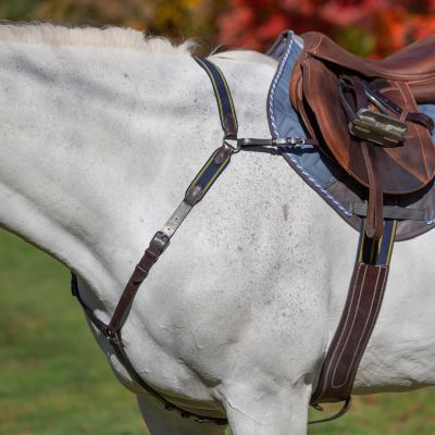 Equinavia Valkyrie Elastic Breastplate - Chocolate Brown - Cob