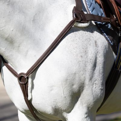 Equinavia Saga 5-Point Breastplate - Chocolate Brown - Cob