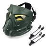 Aifordge Tactical Anti-Fog Airsoft Mask with Clear Lens Protective Full Face mask Dual Mode Wearing Design Adjustable Strap for Airsoft Paintball Cosplay and Other Outdoor Activities view 3