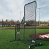 Murray Sporting Goods Baseball Batting L-Screen Protective Net | Pitching L Screen with Portable Wheels, Baseball Sack and Hip Protector for Batting Practice view 2