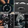 Titan Fitness 15 LB Pair Economy Series Black Olympic Bumper Plates, Durable Rubber Exterior with Steel Core, Weightlifting and Strength Training Weight Plate view 3