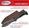 9.5" Hand Forged Carbon Steel Railroad Spike Medieval Twisted Handle Dagger with Sheath, Gray view 2