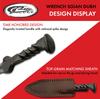 9.5" Hand Forged Carbon Steel Railroad Spike Medieval Twisted Handle Dagger with Sheath, Gray view 4