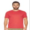 Expert Brand USA-Made Men's Performance Heather Short Sleeve Crewneck T-Shirt, Dark Heather Red, 4XL view 1
