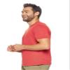 Expert Brand USA-Made Men's Performance Heather Short Sleeve Crewneck T-Shirt, Dark Heather Red, 4XL view 2