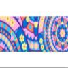 Country Brook Design - Blue Boho Mandala Polyester Webbing (1 1/2 Inch, 5 Yards) view 3
