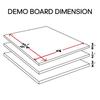 AAMA Martial Arts Taekwondo Karate Demonstration Breaking Board Bundle - 3/4" Thick (40pcs/Bundle) view 2