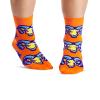 JNRB Women's Cotton Colorful Crew Dress Novelty Funny Cute Animal Printed Socks, S-M (Bighorn sheep) view 1