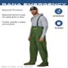 FROGG TOGGS Men's Rana Emergency Waterproof Chest Wader, Forest Green, MD/LG view 2