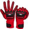 Cressi HEX Grip Gloves, Red, XL view 4