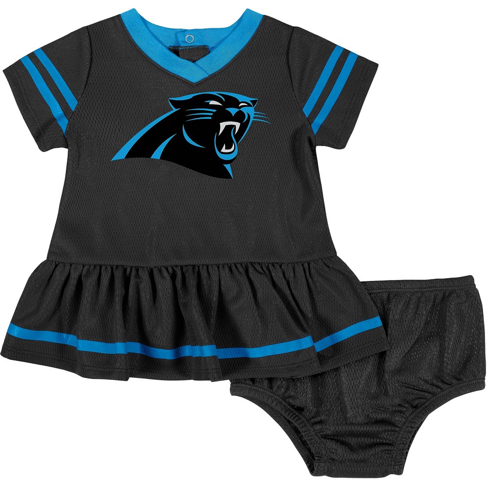 NFL Baby Girls' Dress & Diaper Cover, Carolina Panthers, 6-12 Months