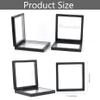 Framendino, 20 Pack Black 3D Floating Frame Display Case Challenge Coin 4.3x4.3x0.8 Holder Stands Jewelry Storage Box for AA Medallion Shells Gems view 2