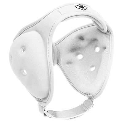 Matman Dynasty Youth Wrestling Headgear Kids Soft & Comfortable Protective Ear Guards for Wrestling, BJJ & MMA (White)