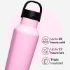 Corkcicle Sport Canteen - Keeps Drinks Cold 25 Hours - Stainless Steel Water Bottle - Triple-Insulated - Spill-Proof - Summer Drinkware Gift - Keeps Drinks Ice Cold - 20 oz - Sun-Soaked Pink view 3
