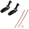 RAParts 2 Pk Square Snow Plow Shoes W/Blade Markers Western Fits Boss Curtis Hiniker view 1
