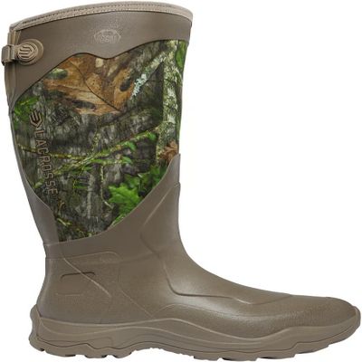 LaCrosse 17" Alpha Agility Snake Boots for Men Featuring Waterproof Rubber, Eva Soles, and Snake Guard Toe Protection, NWTF Mossy Oak Obsession - 9