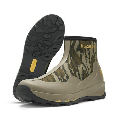 LaCrosse AlphaTerra 6" Zip-Up Waterproof Hiking Boots for Men - Alphaterra Outsole, Active Fit, EVA Midsole Side-Zip, Camo - 8.5 W