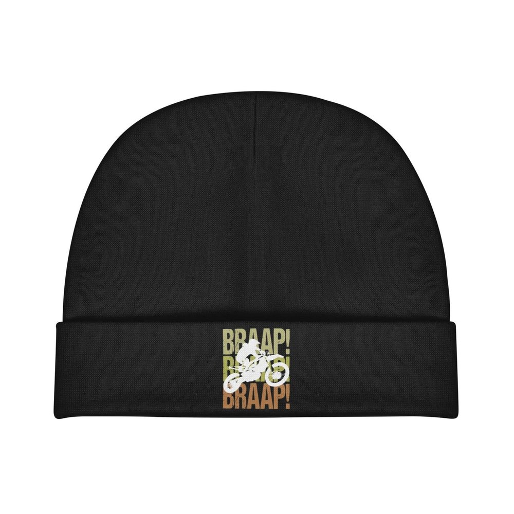 Yuyuy Dirt Bike Motocross Children's Knitted Hat Baby Beanies Warm Infant Toddler Knit Hats Winter Cap Black