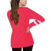 Kids Girls Tunic Tops Crewneck Ultra Soft Solid Color Long Sleeve Casual Pullover Sweatshirt with (2-Red, 12-13 Years) view 3