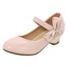 Girls High Heeled Shoes Children Leather Shoes Princess Dress Shoes Primary School Students Leather Shoes for Boys (Red, 29) view 1