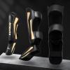KUANG QUAN Muay Thai Shin Guards, Muay Thai Martial Arts Kicking Leg Instep Protection Pads Sparring Gear,for Kickboxing MMA Training and Sparring,Professional MMA Equipment view 2