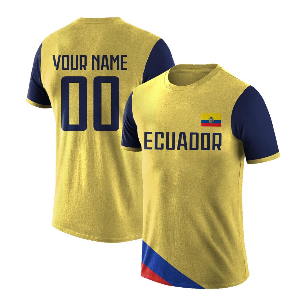 Custom Soccer Jersey Personalized Ecuador Shirts Add Your Name Number Sport Fans Gifts for Men Women Youth
